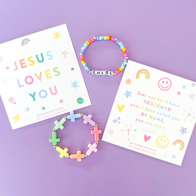 Rainbow Name Bracelets