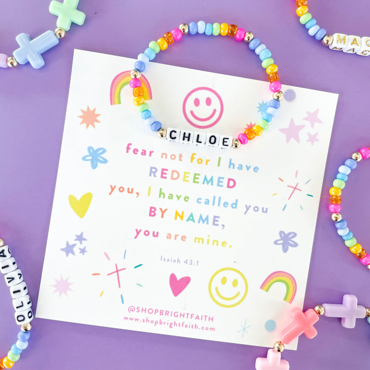 Rainbow Name Bracelets