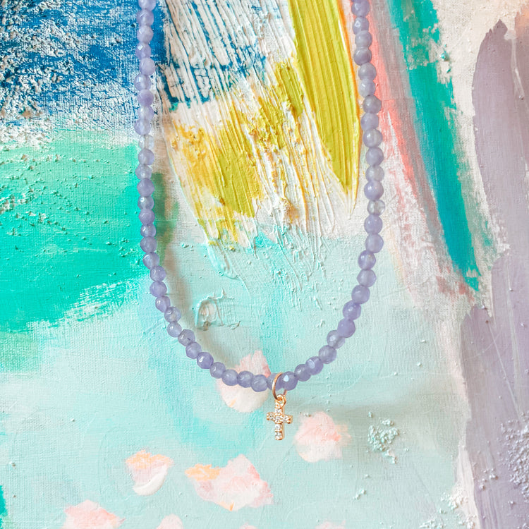 Stella Cross Choker Necklace