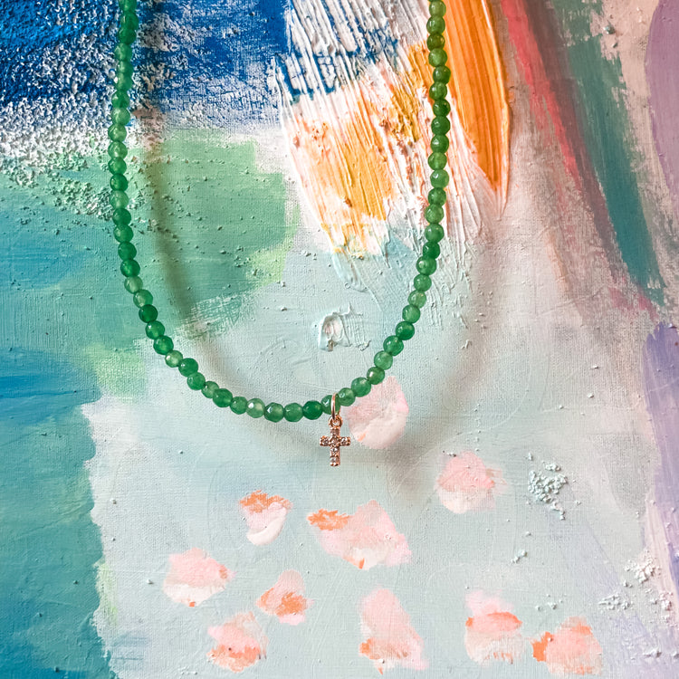 Stella Cross Choker Necklace