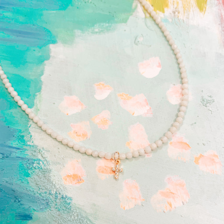 Stella Cross Choker Necklace