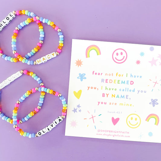 Rainbow Name Bracelets